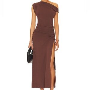 Lioness Original Sin Midi Dress in Chocolate
